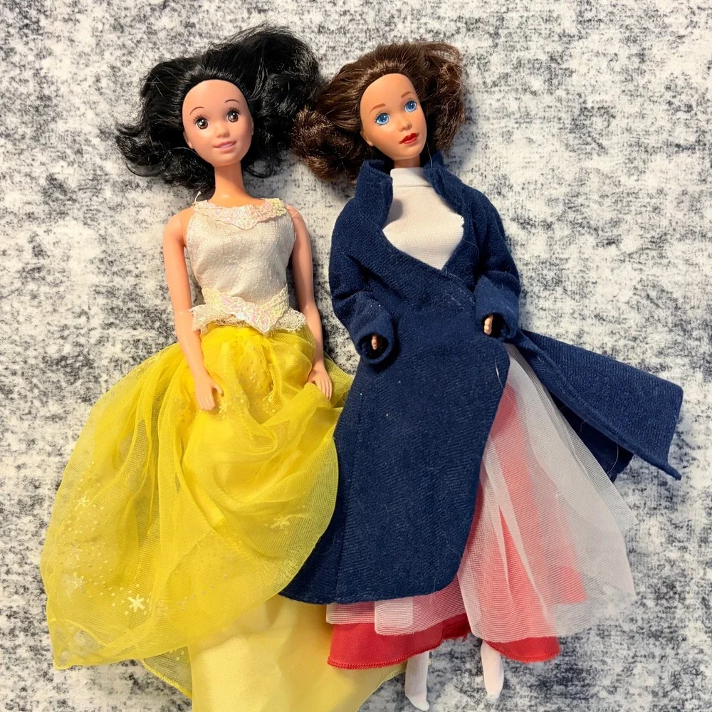 Disney Vintage Mary Poppins and Snow White Fashion Doll Lot 11.5 inch Toys 2pc